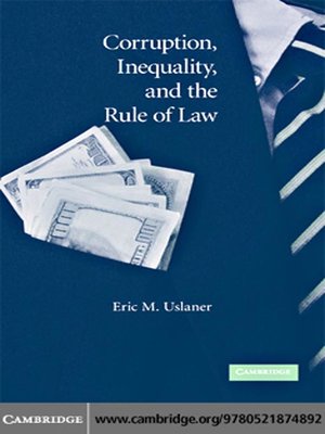 cover image of Corruption, Inequality, and the Rule of Law